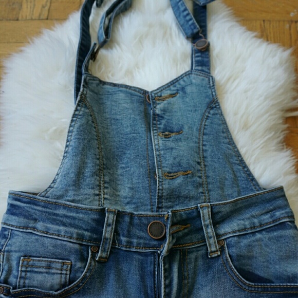 Zara denim skinny overall in size us2 - Picture 2 of 4